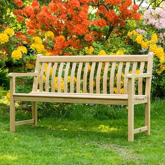 Robalt Broadfield 5ft Outdoor Bench - Natural, Timber