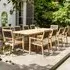Robalt Extending Dining Table with 10 Armchairs - Natural, Timber