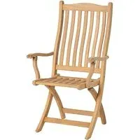 Robalt Folding Carver Armchair - Natural, Timber