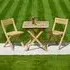 Robalt Folding Coffee Set with 2 Chairs - Natural, Timber