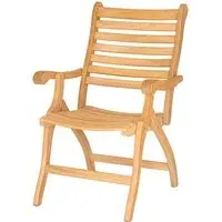 Robalt Folding Dining Armchair - Natural, Timber