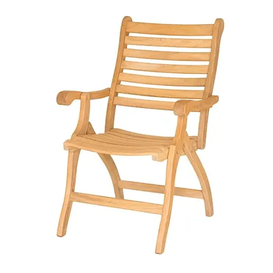 Robalt Folding Dining Armchair - Natural, Timber