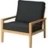 Robalt Lounge Chair with Cushion - Natural, Timber