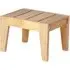Robalt Outdoor Sun Bed Side Table - Natural, Timber