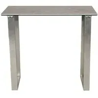 Rocca Console Table - Chrome, Ceramic
