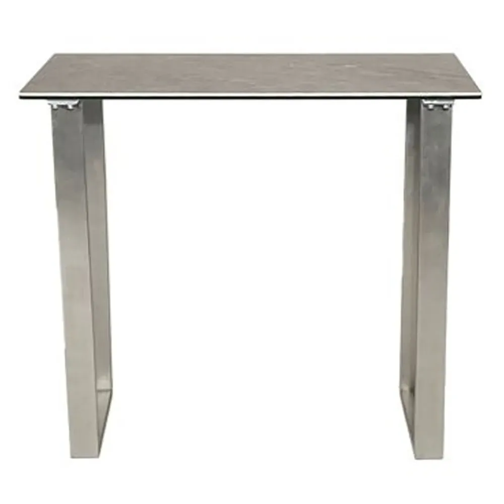 Rocca Console Table - Chrome, Ceramic image