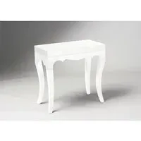 Roccoco Accent Table - White, High Gloss