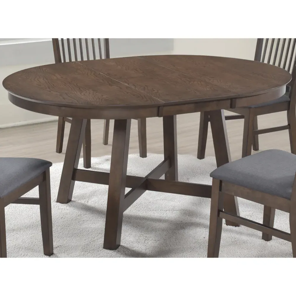 Rochelle Extendable Dining Table - Dark Oak, Wood product