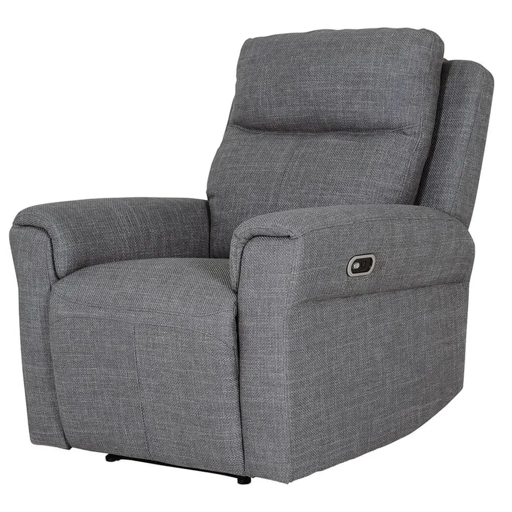 Rochester 1-Seater Electric Recliner Sofa - Charcoal, Fabric image
