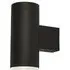 Rochester 2 Lights Outdoor Wall Light with Sensor - Black