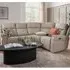 Rochester L-Shaped Electric Recliner Sofa - Stone, Leather