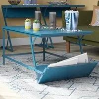 Rockingham Coffee Table with Magazine Rack - Blue, Wood