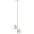 Rocklin 2-Light Pendant Light - Clear Glass, Chrome Metal