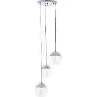 Rocklin 3-Light Pendant Light - Clear Glass, Chrome Metal