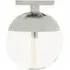 Rocklin Globe Ceiling Light - Clear Glass, Chrome Metal