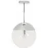 Rocklin Round Pendant Light - Clear Glass, Chrome Metal