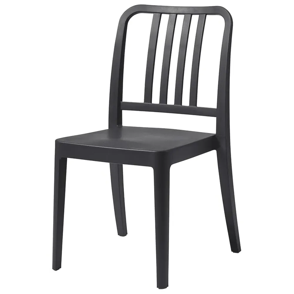 Rockport Outdoor Side Chair - Anthracite, Recycled Polypropylene image