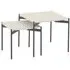 Rockton Nest of 2 Tables - White, Ceramic