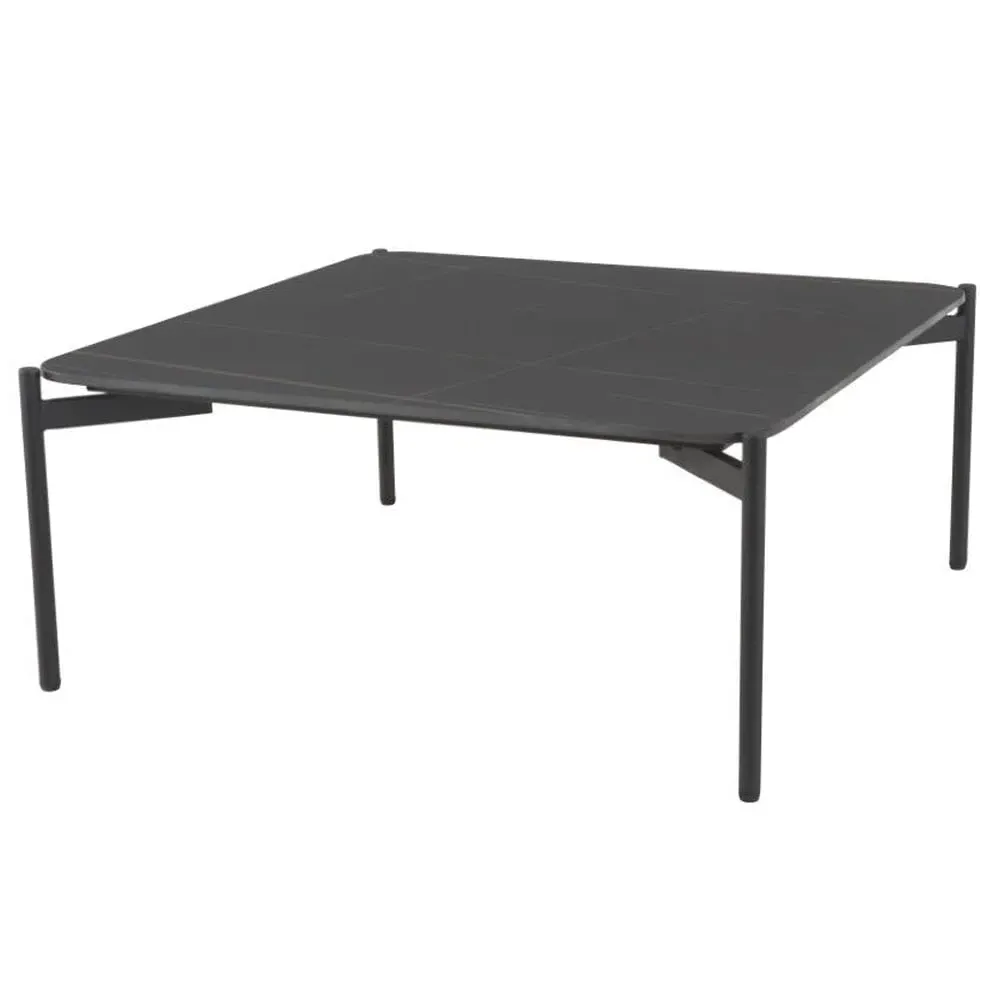 Rockton Square Coffee Table - Black, Ceramic