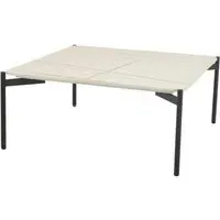 Rockton Square Coffee Table - White, Ceramic