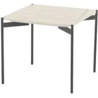 Rockton Square End Table - White, Ceramic