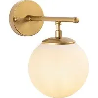 Roe Wall Light in Gold - White, Metal alternate view