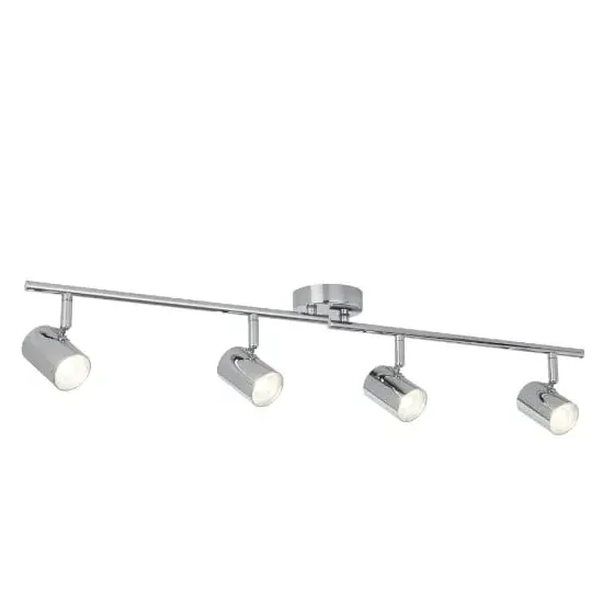Rollo 4 Light Ceiling Split Bar - Chrome image