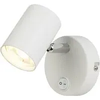 Rollo Cylinder Head Wall Bracket Spotlight - White, Chrome