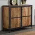 Romarin Compact Sideboard with 2 Doors - Reclaimed Wood, Metal