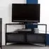 Romarin Corner TV Stand with 2 Doors - Reclaimed Wood, Metal