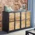 Romarin Sideboard with 4 Doors - Reclaimed Wood, Metal