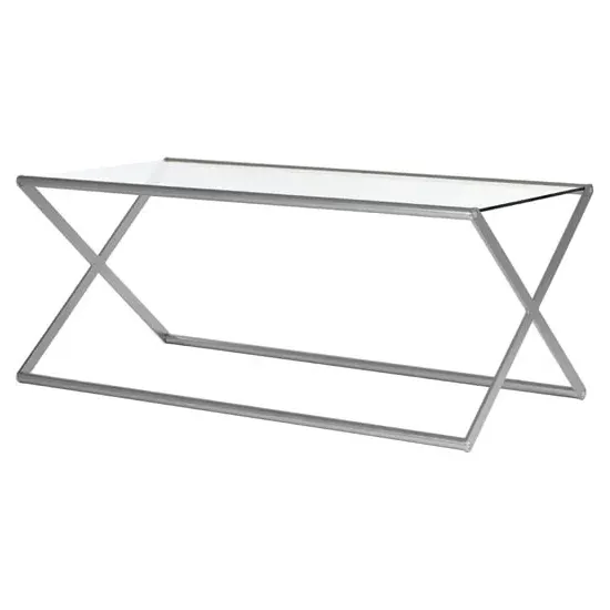 Romelo Coffee Table - Clear, Tempered Glass