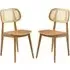 Romney Dining Chairs In Pair - Natural, Oak