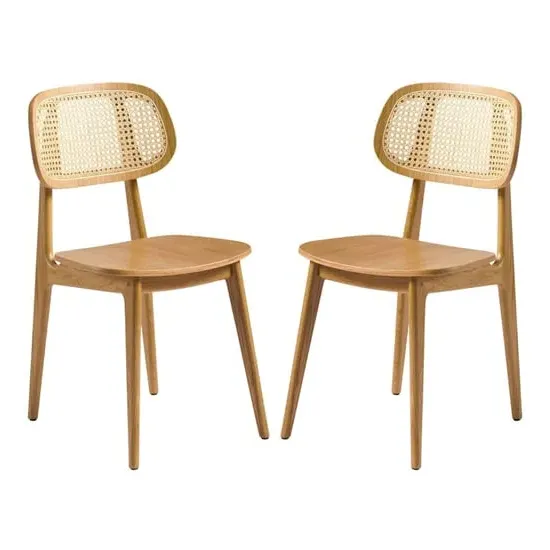 Romney Dining Chairs In Pair - Natural, Oak image