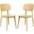 Romney Dining Chairs Pair - Natural Oak