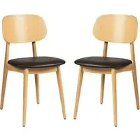 Romney Side Chairs - Black, Beech