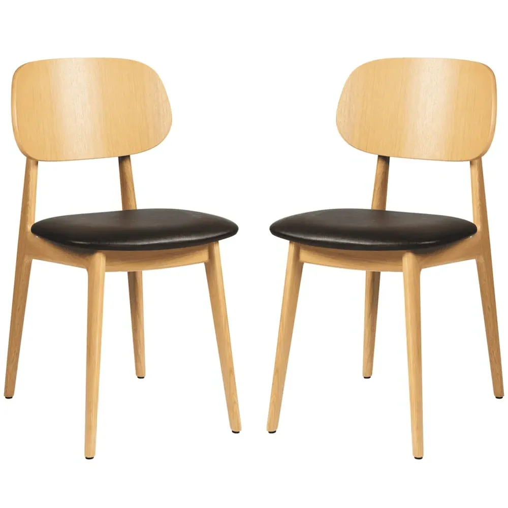 Romney Side Chairs - Black, Beech image