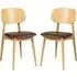 Romney Side Chairs - Brown, Beech
