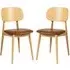 Romney Side Chairs - Tan, Beech