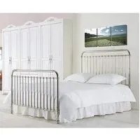Rose Single Bed Frame - Chrome, Metal