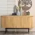 Roseau Wooden Sideboard with 3 Doors - Natural