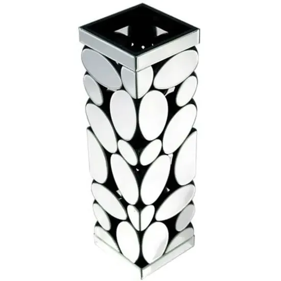 Rosie Large Vase with Pebble Pattern - Silver