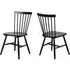 Roswell Dining Chairs Set of 2 - Black, Birch Wood
