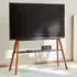 Roswell Easel TV Stand with Storage - Dark Oak, MDF