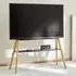Roswell Easel TV Stand with Storage - Light Oak, MDF