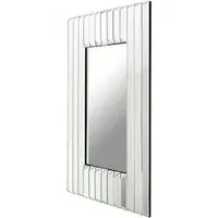 Rota Rectangular Wall Mirror - Silver