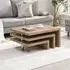 Rotating Coffee Table with 3 Tops - Sanremo Oak