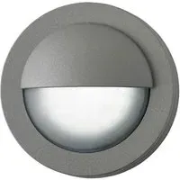 Round LED Wall Light with Acid Glass - Grey