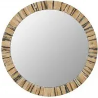 Rove Round Wall Mirror - Black, Gold