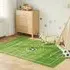 Roxboro Washable Anti-Slip Football Field Rug - Green, Polyester